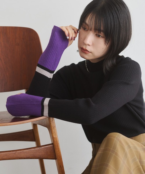 hunch（ハンチ） ニット セーター 「静電気防止」やわもちヤーン 袖