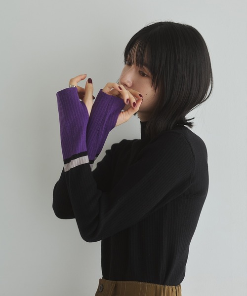 hunch（ハンチ） ニット セーター 「静電気防止」やわもちヤーン 袖