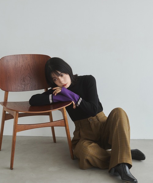 hunch（ハンチ） ニット セーター 「静電気防止」やわもちヤーン 袖