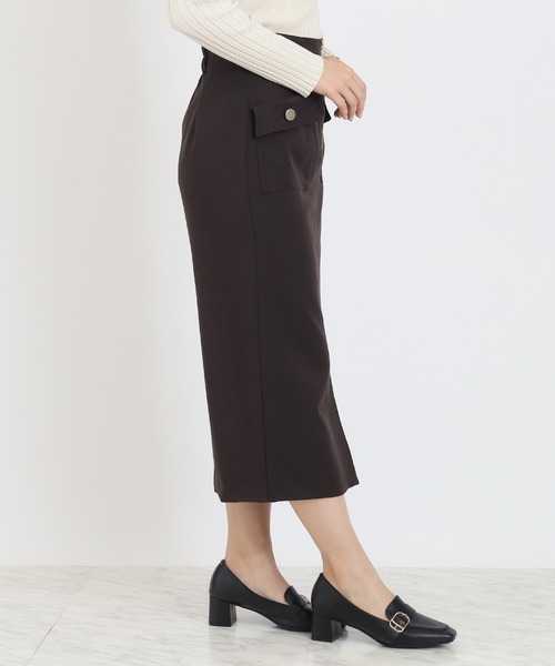 TRUDEA（トルディア） スカート ハーフジップポケットタイトスカート