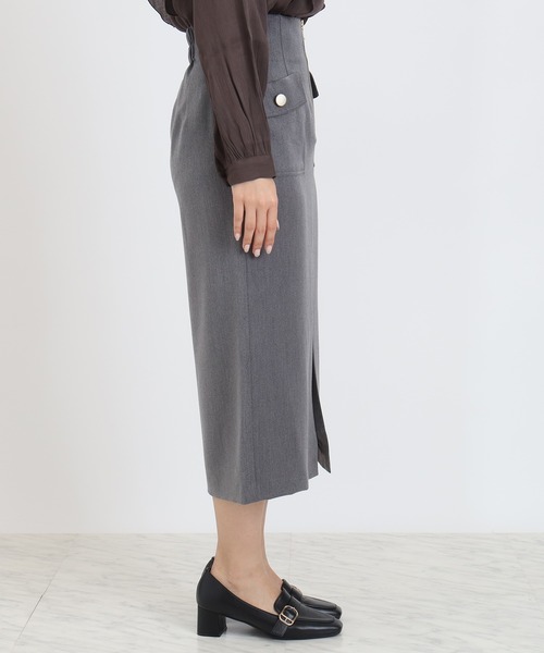 TRUDEA（トルディア） スカート ハーフジップポケットタイトスカート