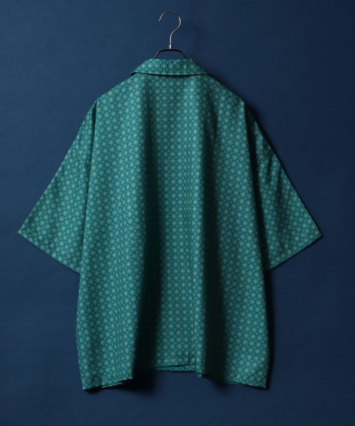 「ANPAS」 「NYLAUS」半袖シャツ M ブラック系その他4 メンズ_画像6