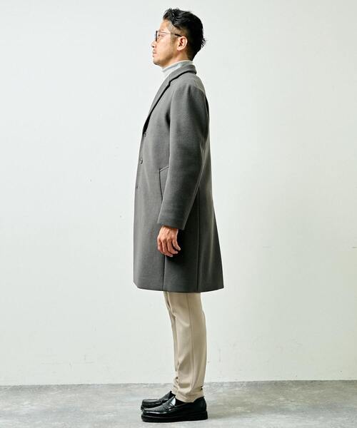 「MEN'S MELROSE」 チェスターコート 4 ネイビー メンズ_画像9