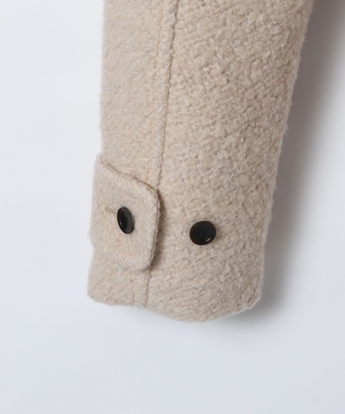 ステンカラーコート コート 「eL」Boucle Zip Coat/580998 レディース