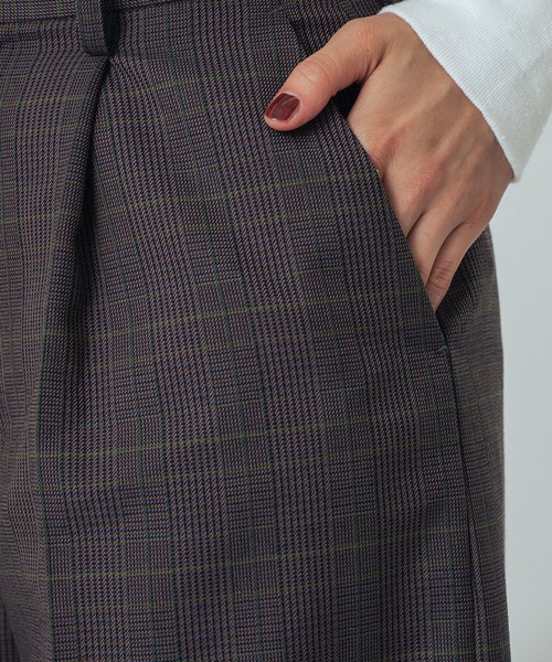 ROSE BUD（ローズバッド） パンツ (CREOLME)CHECK WIDE PATNS