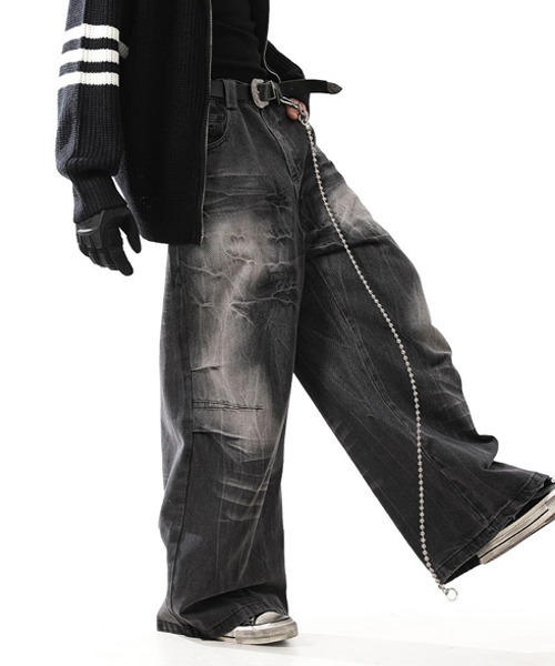 Ressaca（レサーカ） ジーンズ ヴィンテージライクワイドシルエット