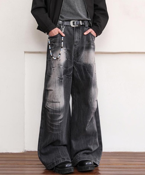 Ressaca（レサーカ） ジーンズ ヴィンテージライクワイドシルエット