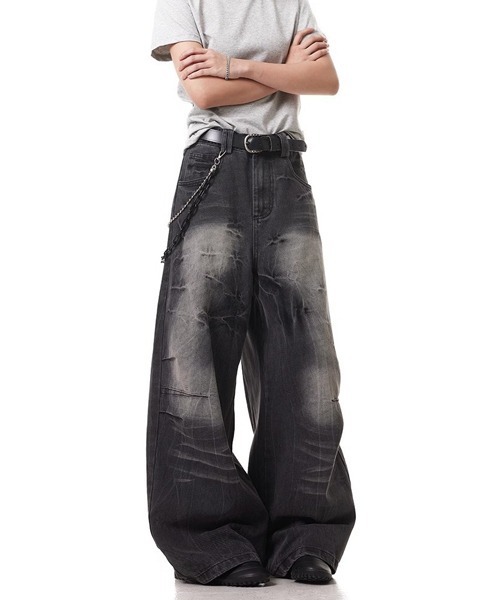 Ressaca（レサーカ） ジーンズ ヴィンテージライクワイドシルエット