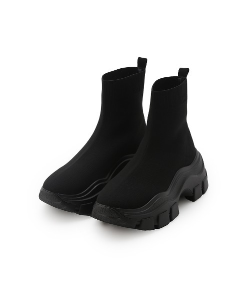 定価22880円　SNIDEL スナイデル　ブーツ　新品　M 黒 SNIDEL（スナイデル） ブーツ スニーカーソールショートブーツ