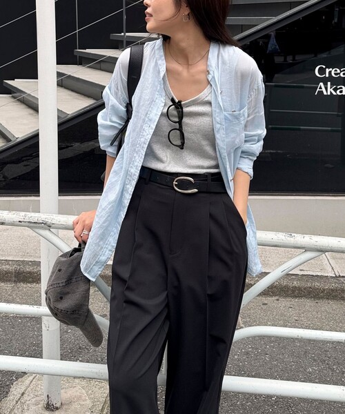 「fredy emue」 長袖チュニック 38 ブラウン レディース_画像4