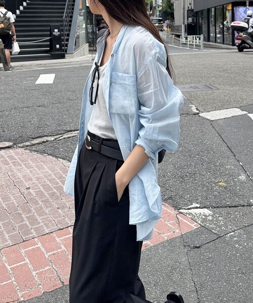 「fredy emue」 長袖チュニック 38 ブラウン レディース_画像6