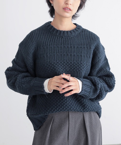 for/c（フォーシー） ニット セーター ランダム編みニットトップス