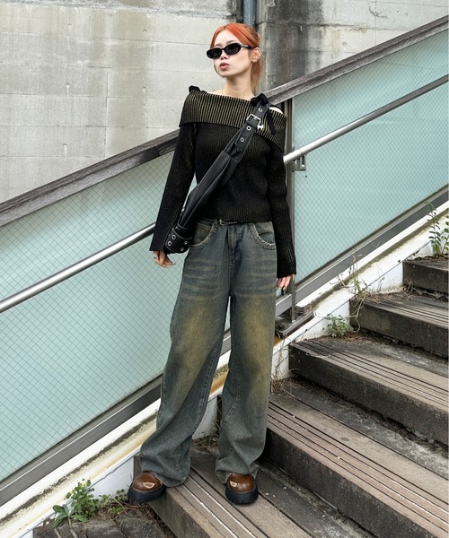 sedacle girl（セダクルガール） 長袖ニット FREE グレー レディース