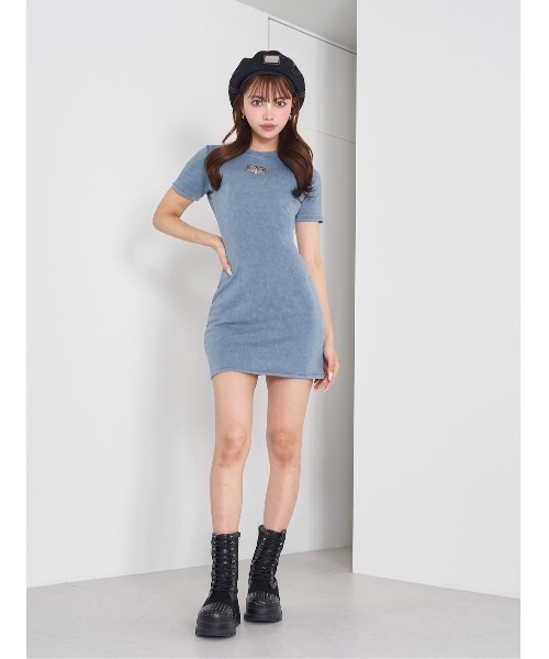 Darich（ダーリッチ） Tシャツワンピース - ブルー レディース
