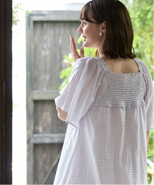 「petit main LIEN」 半袖ワンピース F オフホワイト レディース_画像2