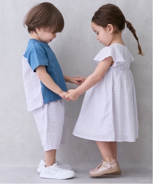 「petit main LIEN」 半袖ワンピース F オフホワイト レディース_画像5