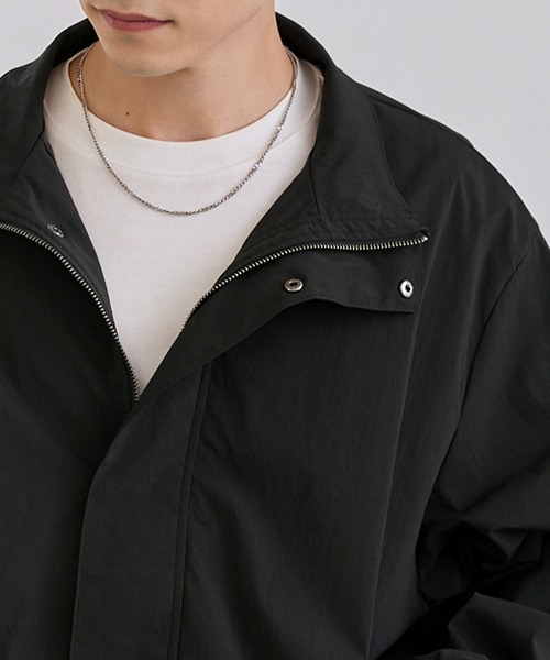 「MONO-MART」 ナイロンブルゾン M ブラック メンズ_画像2