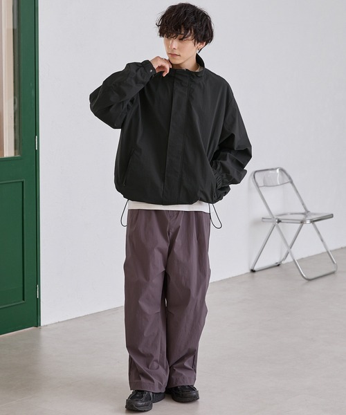 「MONO-MART」 ナイロンブルゾン M ブラック メンズ_画像3