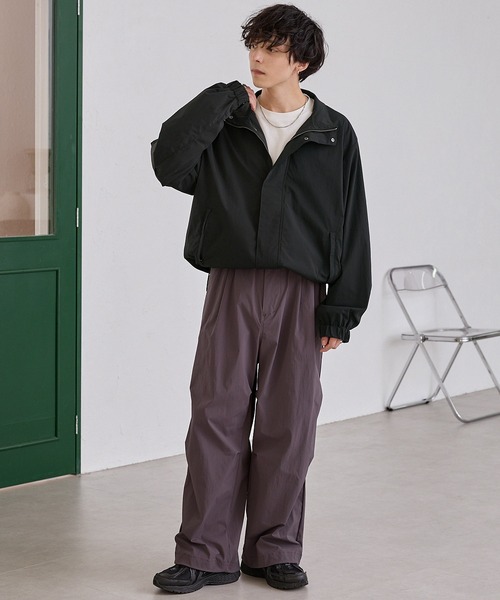 「MONO-MART」 ナイロンブルゾン M ブラック メンズ_画像9