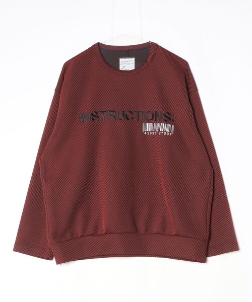 SHAREEF（シャリーフ） 長袖Tシャツ 2 レッド メンズ : ZOZOTOWN Yahoo