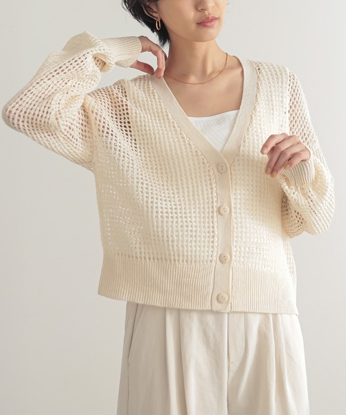 「for/c」 カーディガン L チャコール レディース_画像6