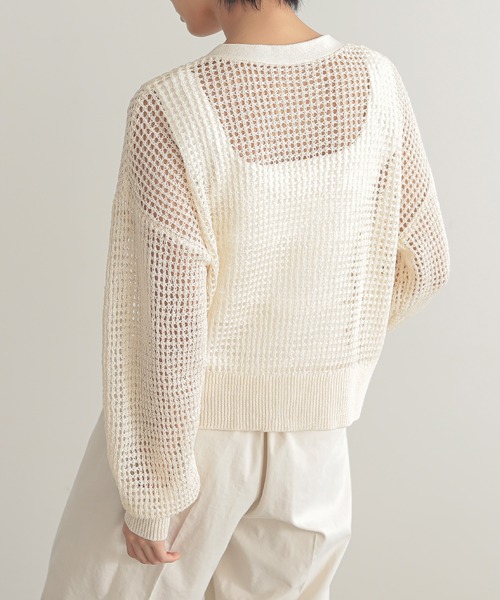 「for/c」 カーディガン L チャコール レディース_画像7