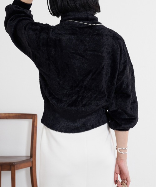 「SHENERY」 タートルネックニット FREE ブラック レディース_画像10