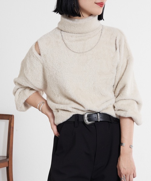 SHENERY（シーナリー） タートルネックニット FREE ブラック