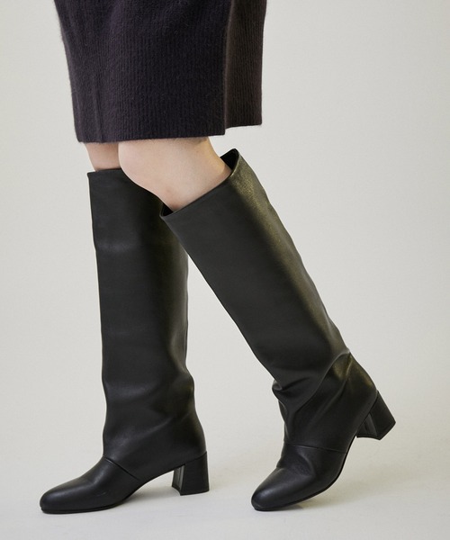 「REMME」 ロングブーツ 36 ブラック レディース_画像2