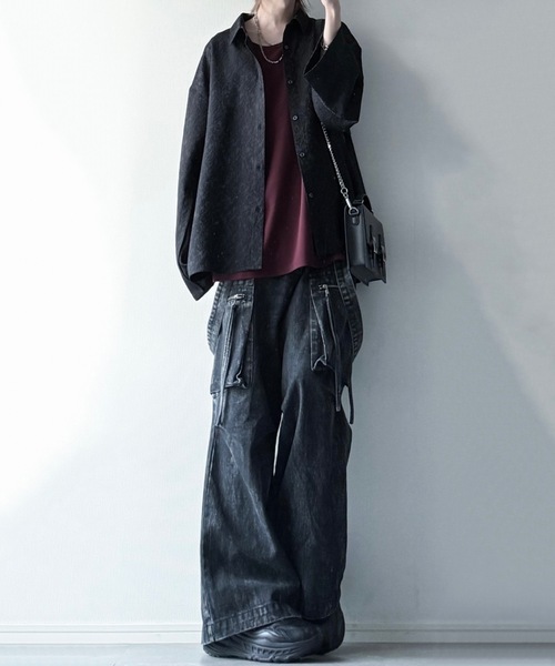 「LILL」 長袖シャツ M ホワイト メンズ_画像9