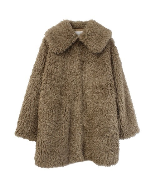 COEL（コエル） コート アウター ビッグカラーエコファーコート