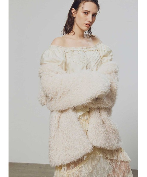 コエル（COEL）/ビッグカラーエコファーコート COEL（コエル） コート アウター ビッグカラーエコファーコート