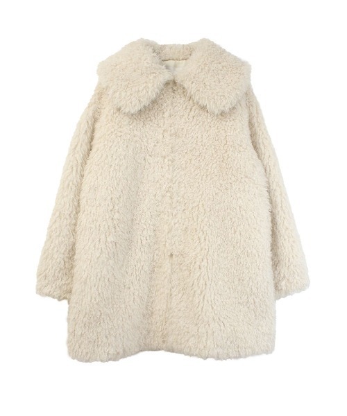 COEL（コエル） コート アウター ビッグカラーエコファーコート