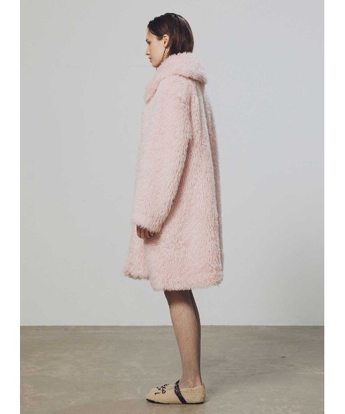 COEL（コエル） コート アウター ビッグカラーエコファーコート