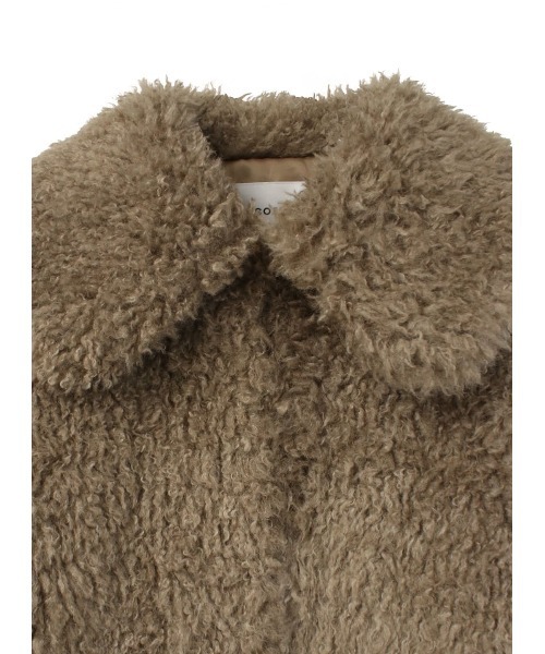 COEL（コエル） コート アウター ビッグカラーエコファーコート