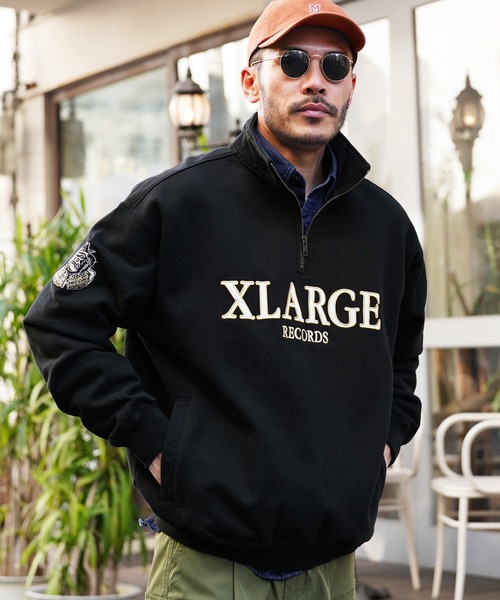 「XLARGE」 スウェットカットソー MEDIUM ブラック系その他 メンズ