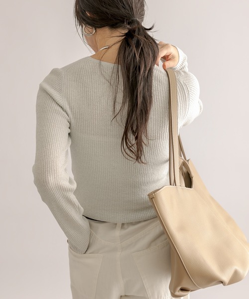「RIVE DROITE」 長袖ニット FREE ゴールド レディース_画像5