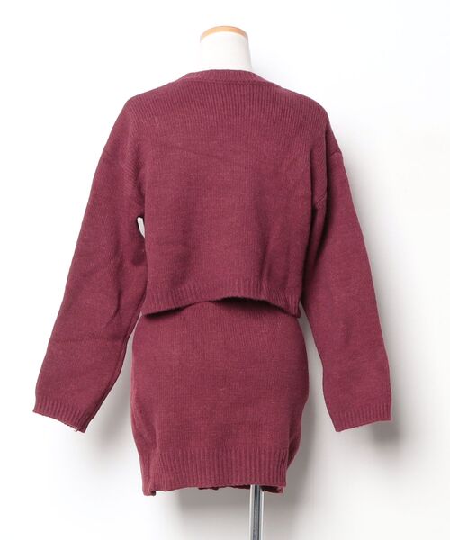 「LADY LIKE」 セットアップ M ワイン レディース_画像2