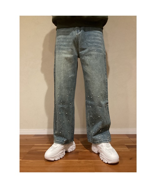 FAT」 デニムパンツ TITCH(M) サックスブルー メンズ