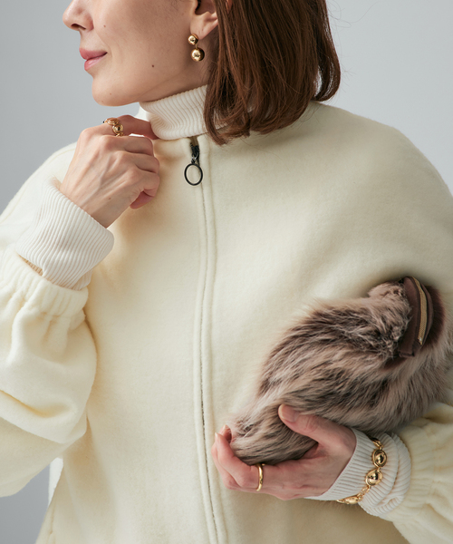 VERMEIL par iena（ヴェルメイユパーイエナ） Wool fleece プル