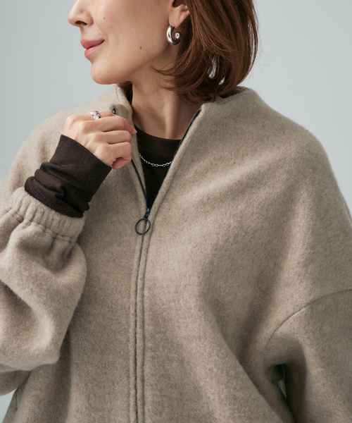 VERMEIL par iena（ヴェルメイユパーイエナ） Wool fleece プル