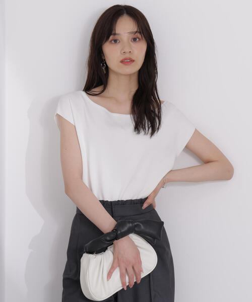 「PROPORTION BODY DRESSING」 半袖ニット FREE ホワイト系その他 レディース_画像6