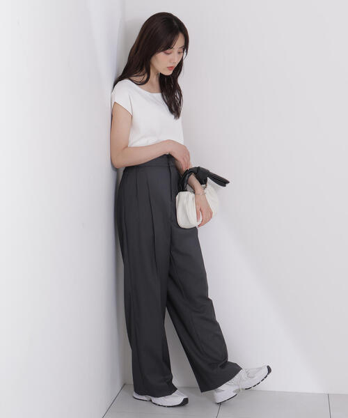 「PROPORTION BODY DRESSING」 半袖ニット FREE ホワイト系その他 レディース_画像7