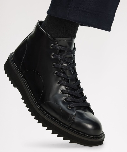 Fred Perry e Cox モンキーブーツ 厚底 27cm Fred Perry X George Cox Monkey Boot Oxblood – Posers Hollywood