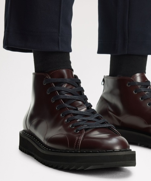 Fred Perry e Cox モンキーブーツ 厚底 27cm FRED PERRY（フレッドペリー） ブーツ George Cox X Fred Perry Monkey