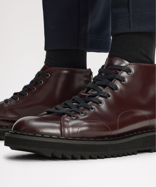 fredperry × e cox ブーツ Fred Perry X George Cox Creeper Mid Leather – Posers Hollywood