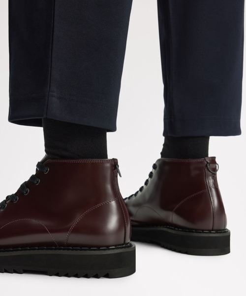 fredperry × e cox ブーツ Fred Perry X George Cox Creeper Mid Leather – Posers Hollywood