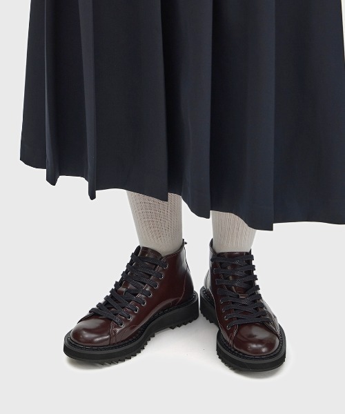 ブーツ George Cox X Fred Perry Monkey Boot Leather メンズ レディースの画像