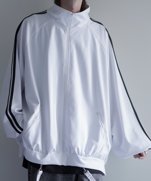 「LILL」 ジャージブルゾン S ブルーグレー メンズ_画像3