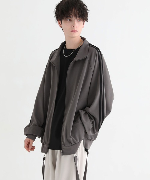 「LILL」 ジャージブルゾン S ブルーグレー メンズ_画像5